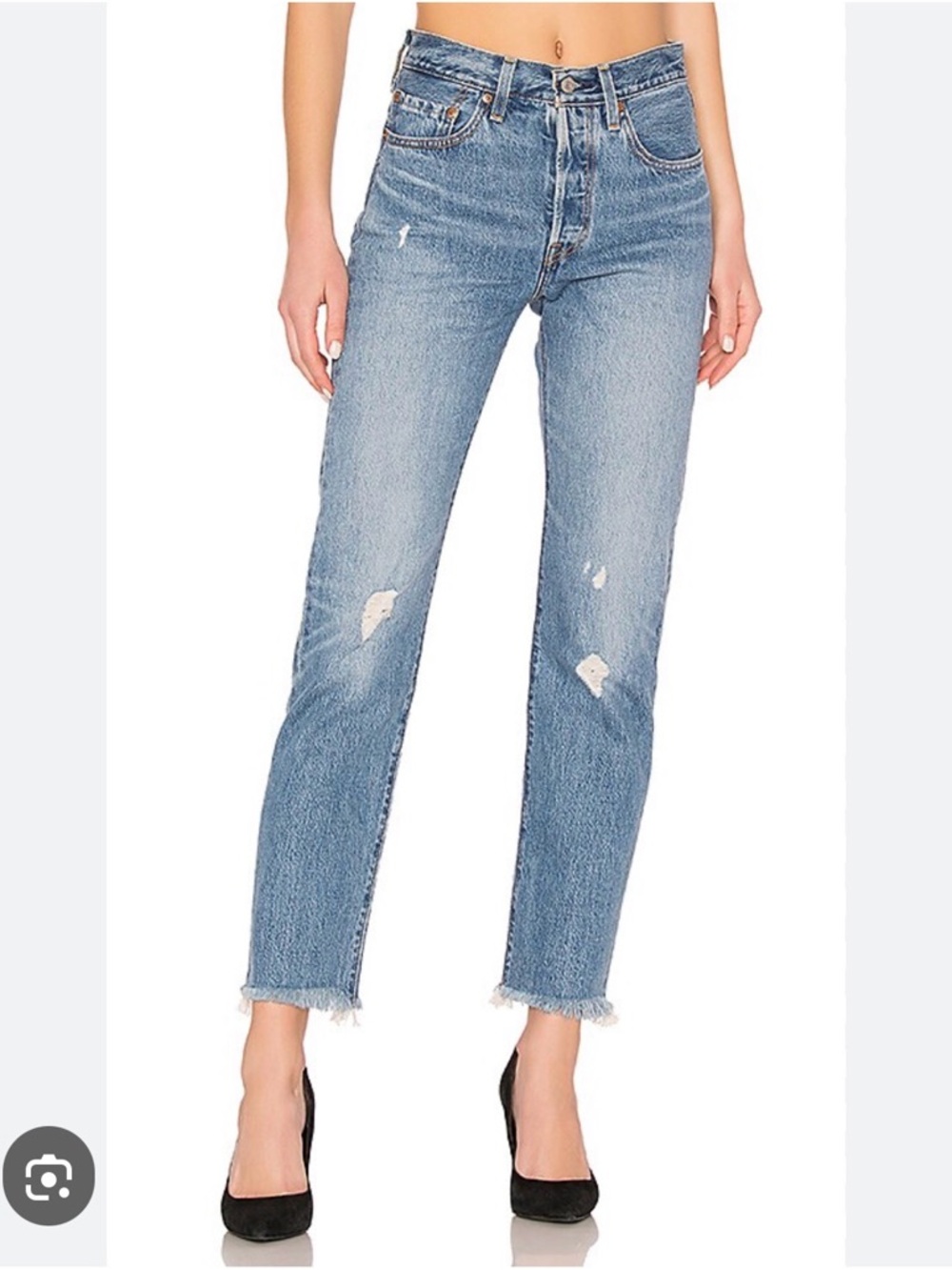 Levis 501 jeans in wash Truth Unfolds 27x30